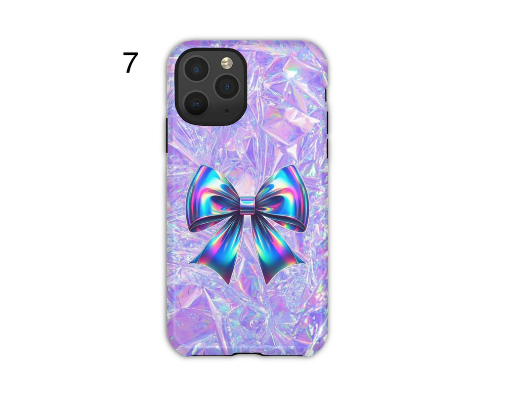 Iridescent Bow Phone Cases
