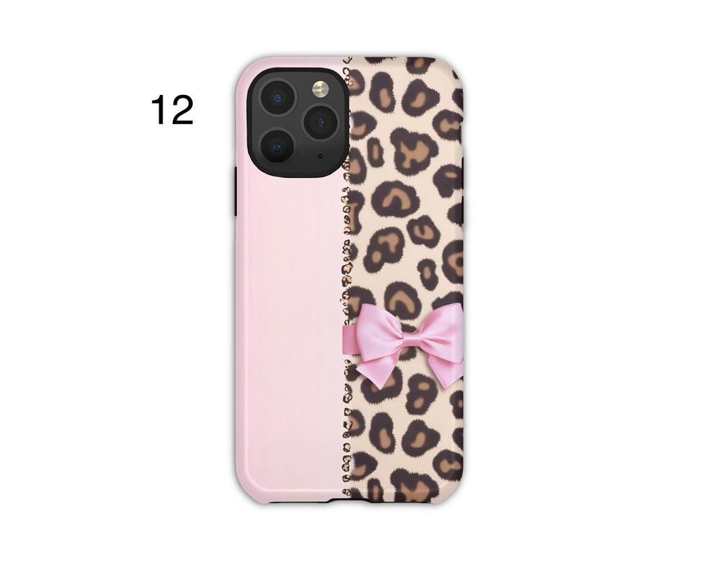 Animal Print Bow Phone Cases