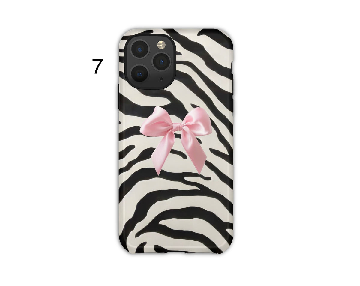 Animal Print Bow Phone Cases