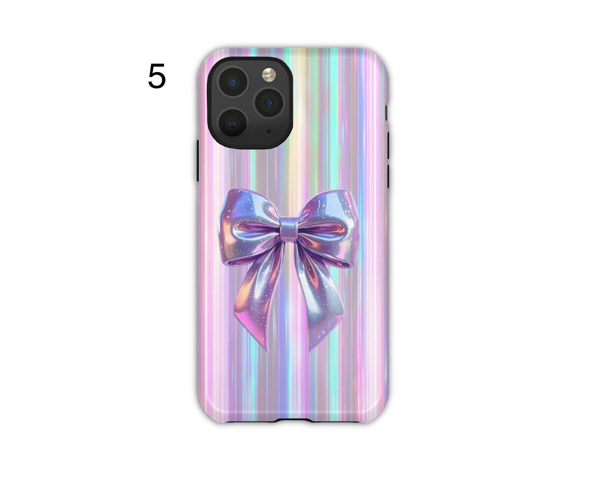 Iridescent Bow Phone Cases