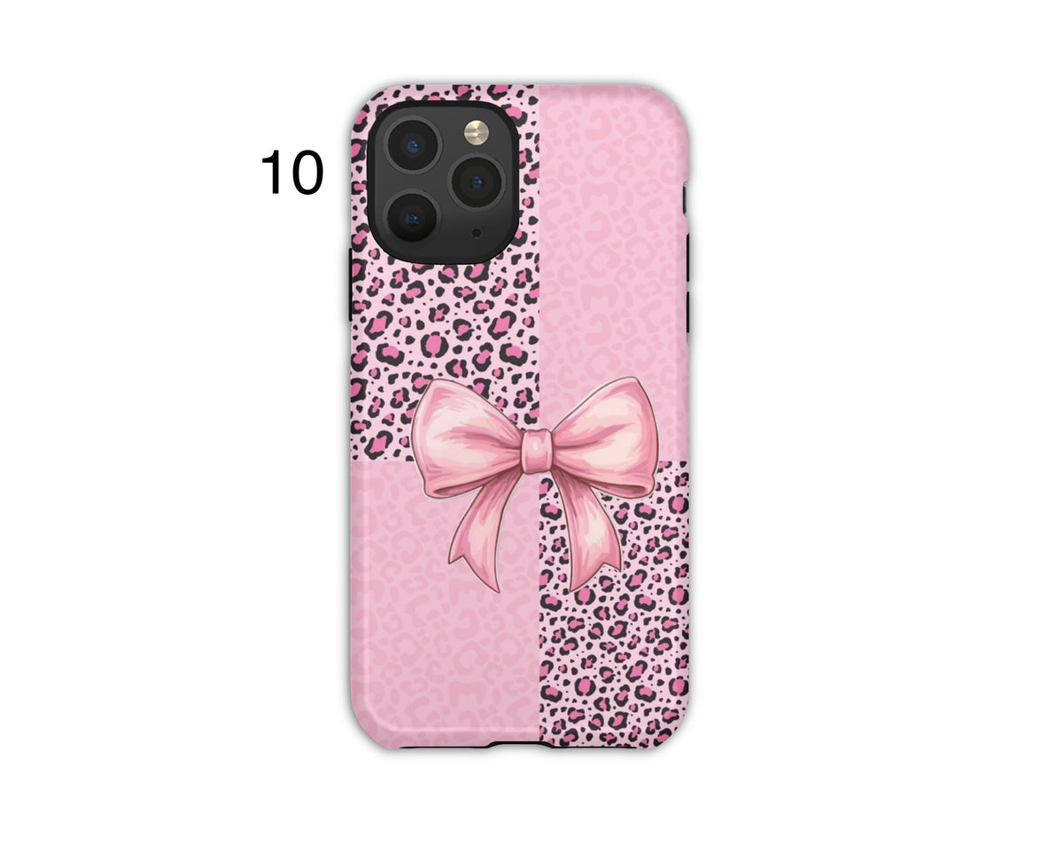 Animal Print Bow Phone Cases