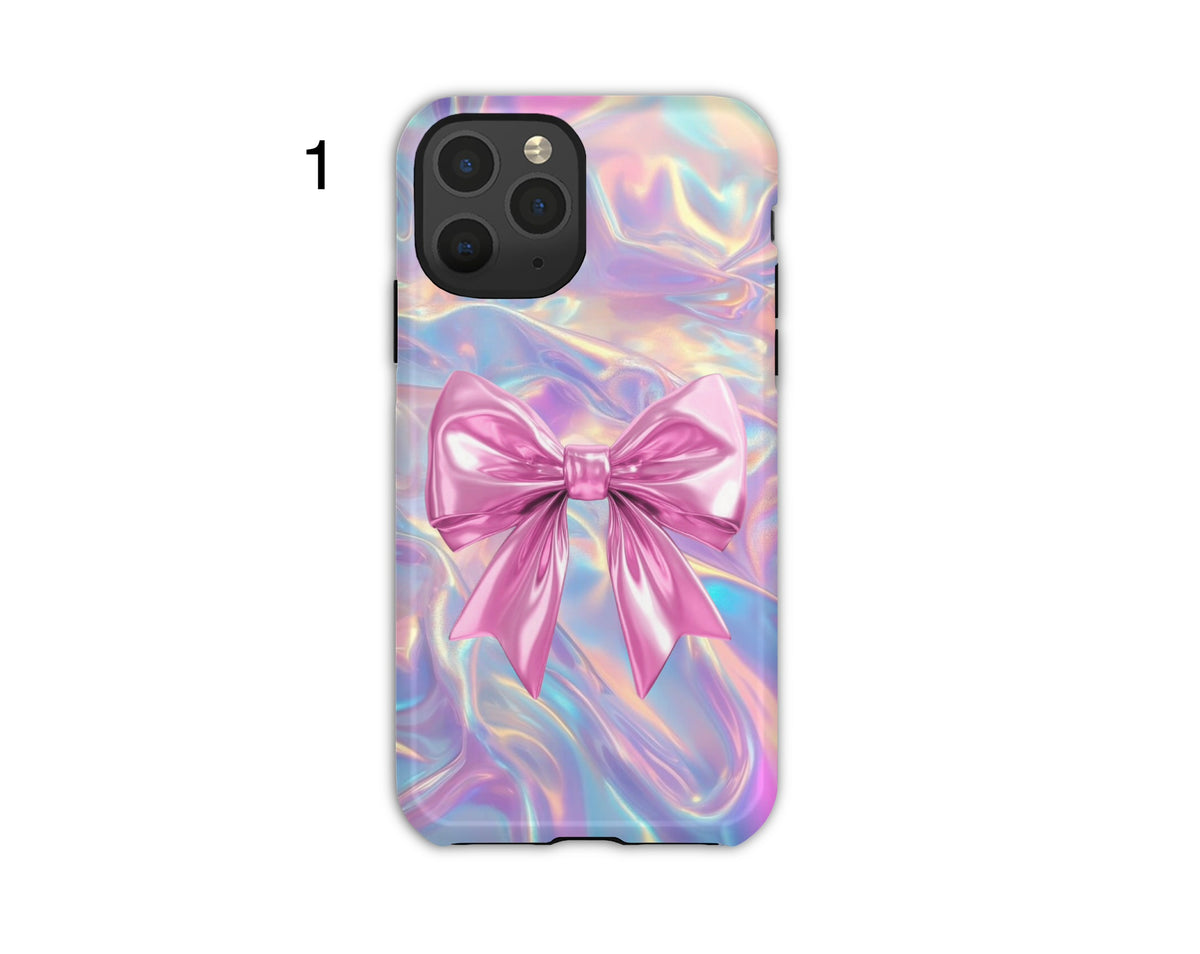Iridescent Bow Phone Cases