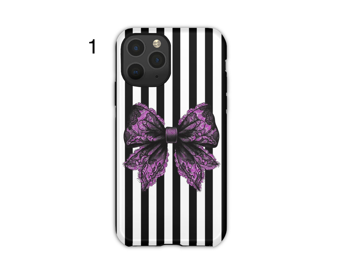 Aesthetic Gothic Bow Phone Cases