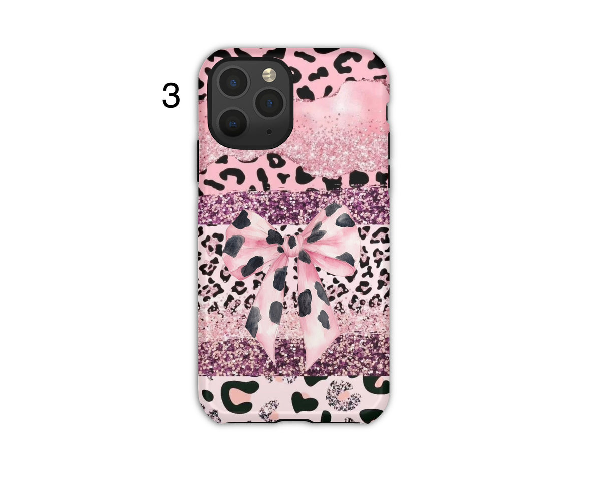 Animal Print Bow Phone Cases