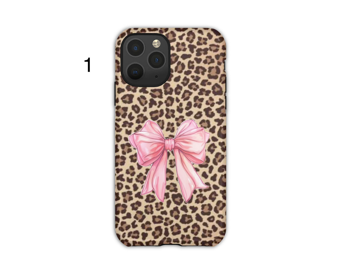 Animal Print Bow Phone Cases