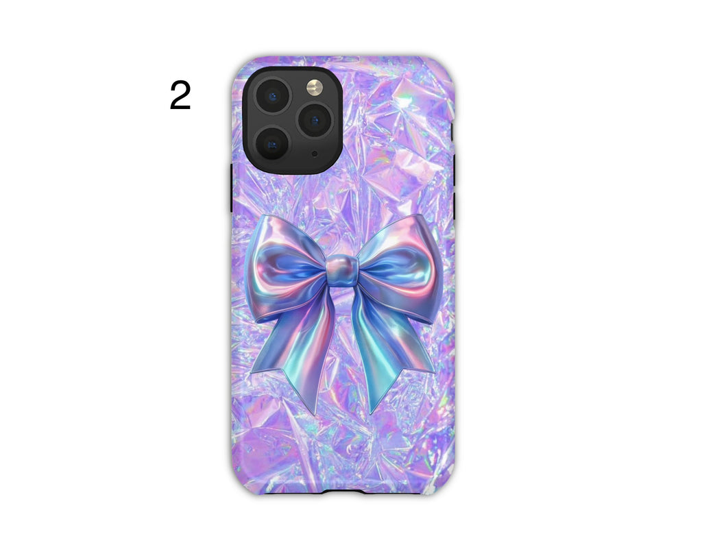 Iridescent Bow Phone Cases