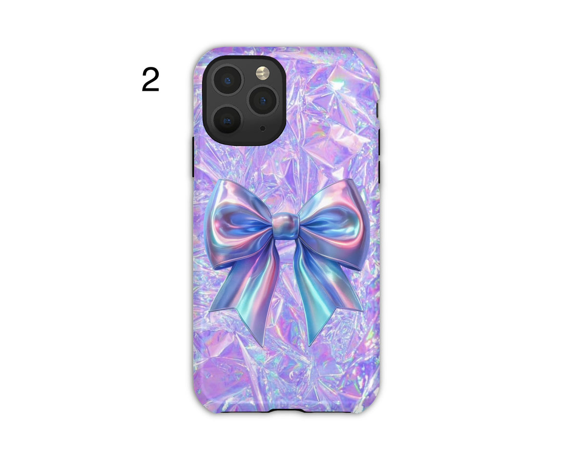 Iridescent Bow Phone Cases