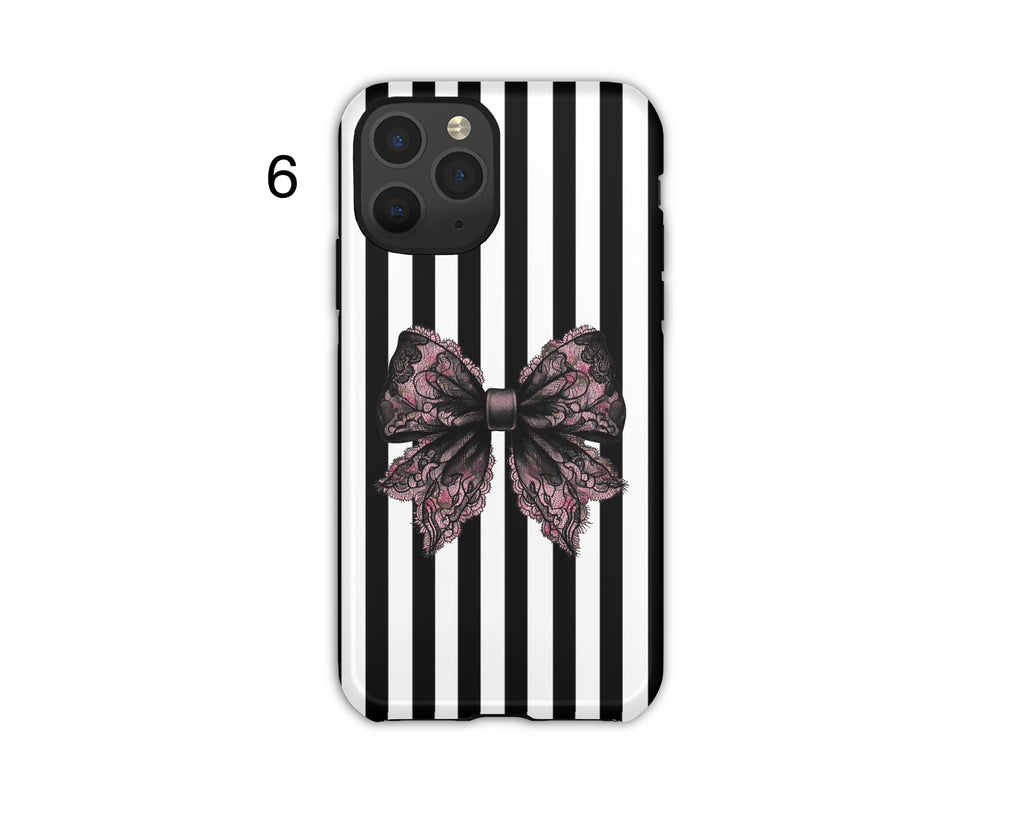 Aesthetic Gothic Bow Phone Cases