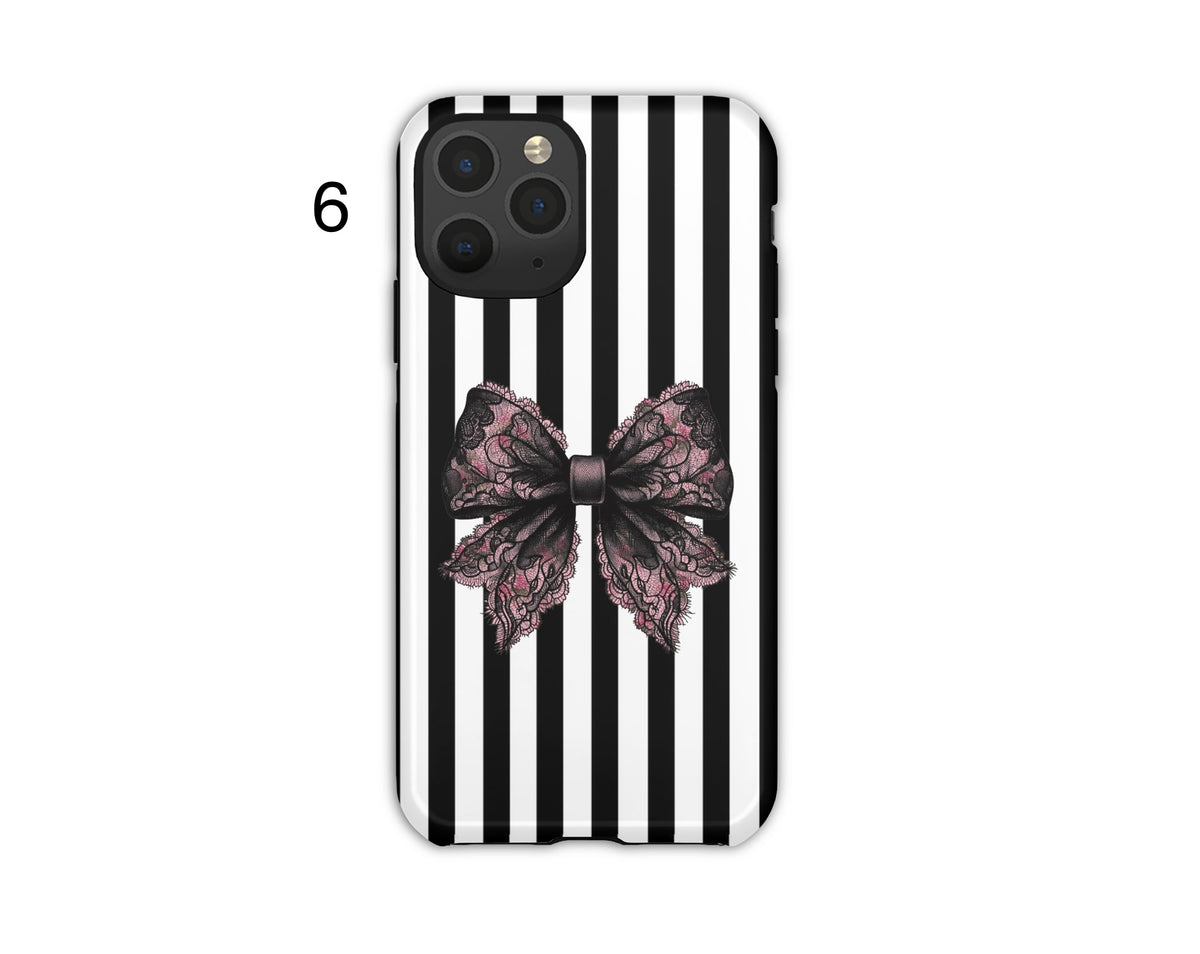 Aesthetic Gothic Bow Phone Cases