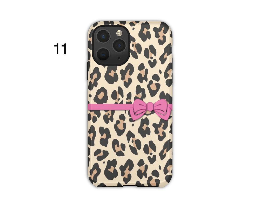 Animal Print Bow Phone Cases
