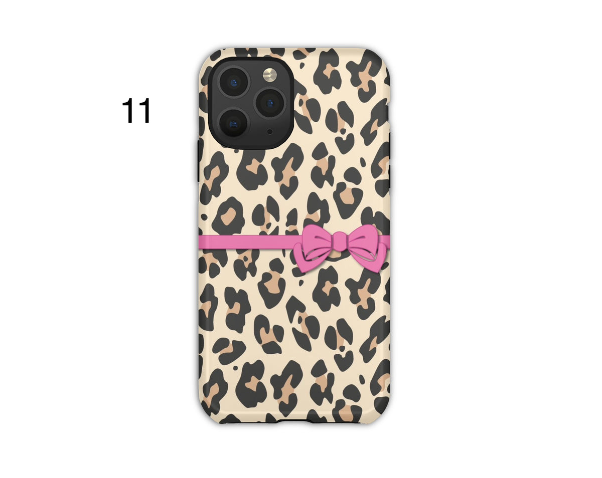Animal Print Bow Phone Cases