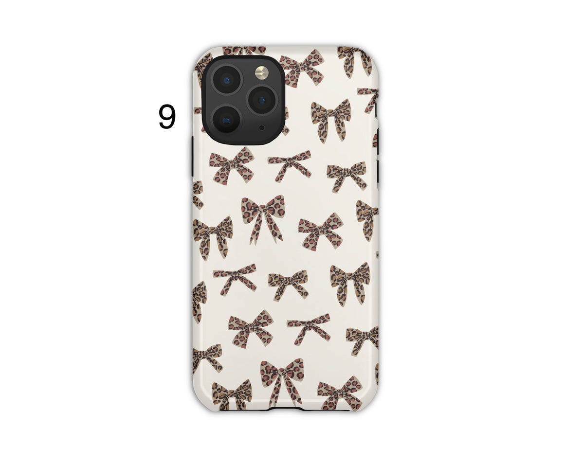 Animal Print Bow Phone Cases